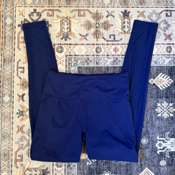 Victorias Secret Sport Women’s Royal Blue Knockout Mesh Back Leggings Size Small - Picture 2 of 13